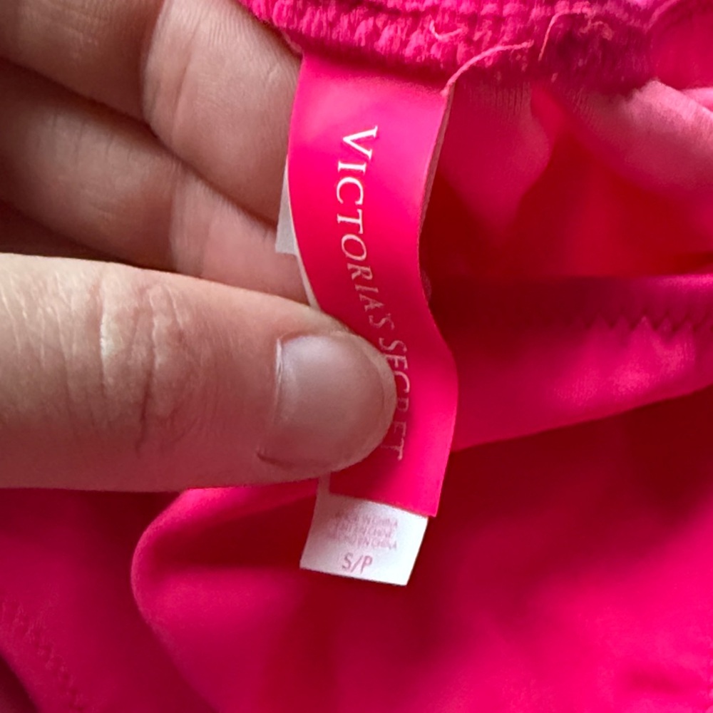 Victoria's Secret Hot Pink Bandeau Bikini Set - Picture 2 of 3